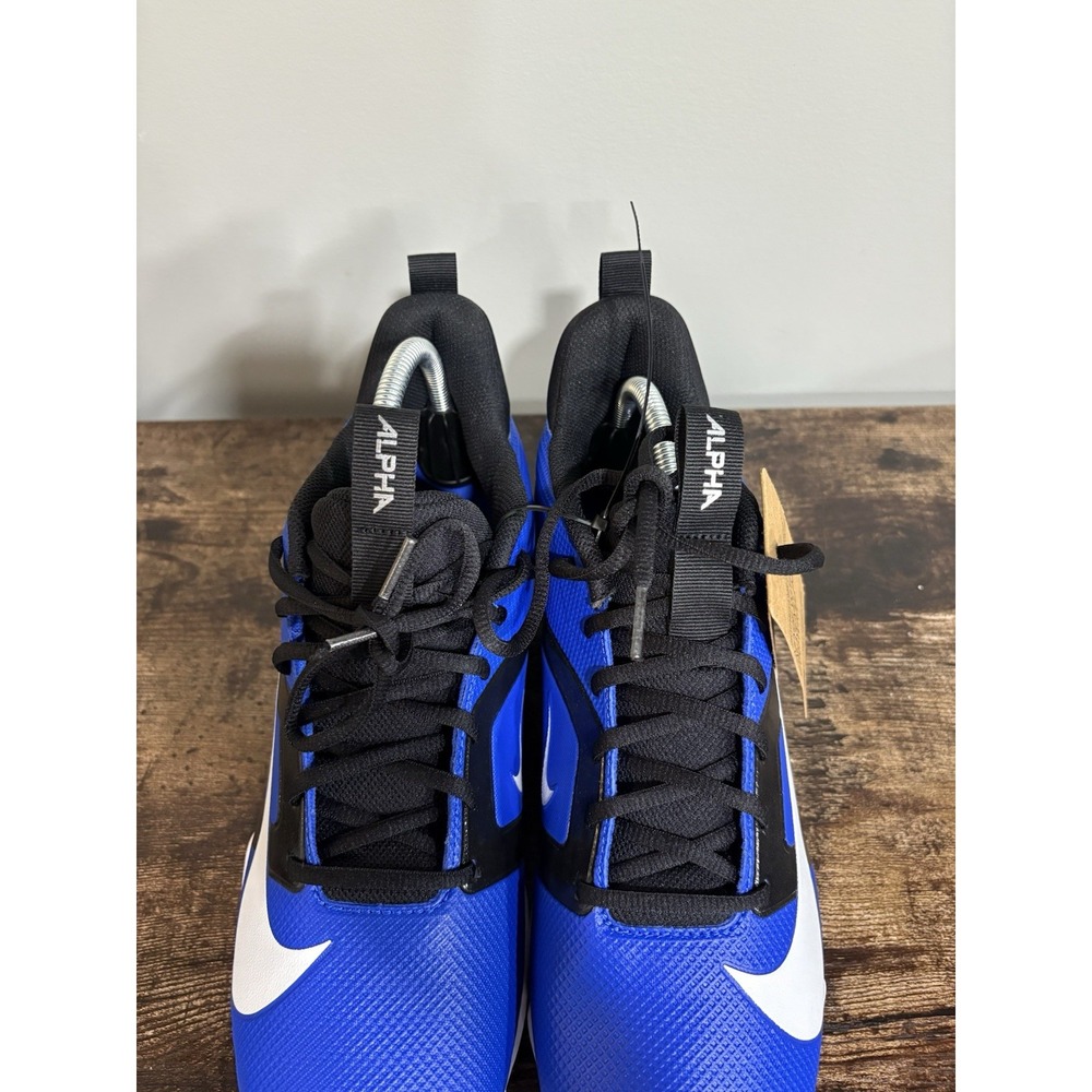 Nike Alpha‎ Menace 4 Shark Football Cleats Black Blue New Without Box Size 11.5 - Picture 5 of 11